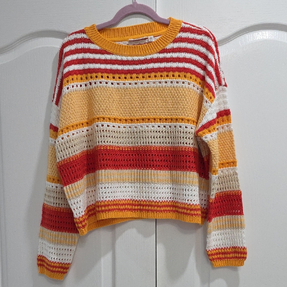 Vibrant Striped Women's Sweater